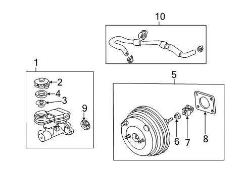 2002 Acura RSX Hydraulic System Valve Assembly, Proportioning Diagram for 46210-S6M-801