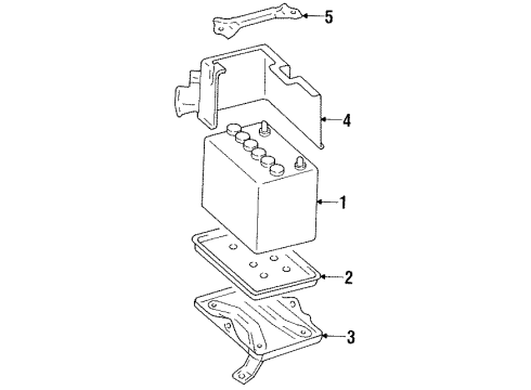 1991 Nissan Stanza Battery Harness Assy-Engine Room Diagram for 24010-65E17