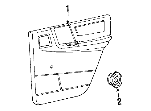 1995 Jeep Grand Cherokee Interior Trim - Rear Door Seal R/DR Belt Inner Right Diagram for 55134964