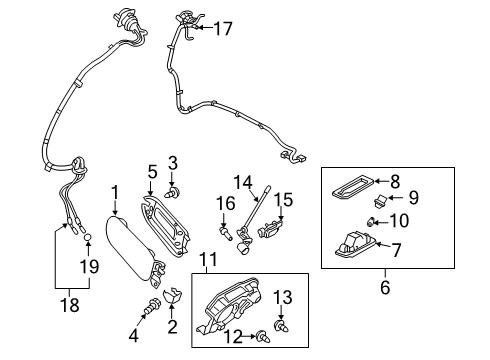 2021 Mitsubishi Outlander PHEV Fuel Door Socket-Tail, Stop, And Turn Lamp Diagram for MU805818