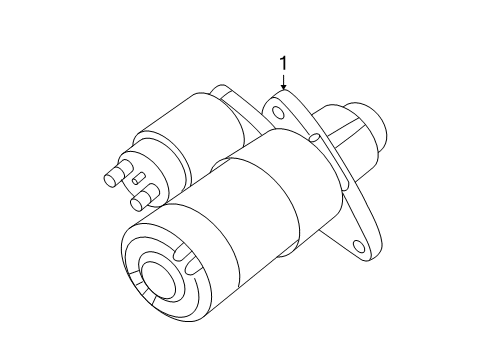 2008 Lincoln MKZ Starter Starter Diagram for 7H6Z-11002-A