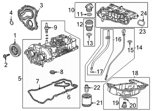 2021 Buick Encore GX Filters Dipstick Diagram for 12701528