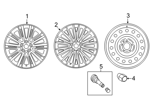 2018 Kia Cadenza Wheels Wheel Assembly-Aluminum Diagram for 52910F6330