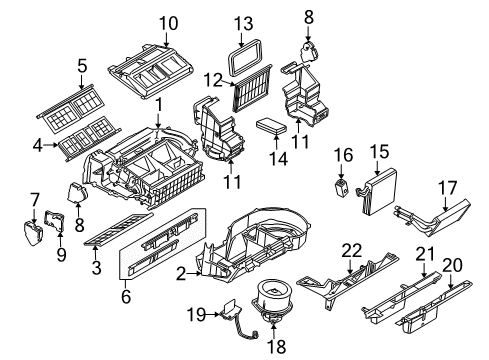 2005 Chevrolet Uplander Air Conditioner Cover-Heater Diagram for 10364933