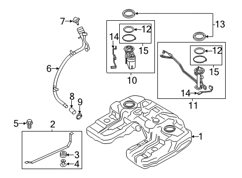 2010 BMW X5 Fuel System Components Fuel Pump In Tank Pump And Filter Diagram for 16117195463