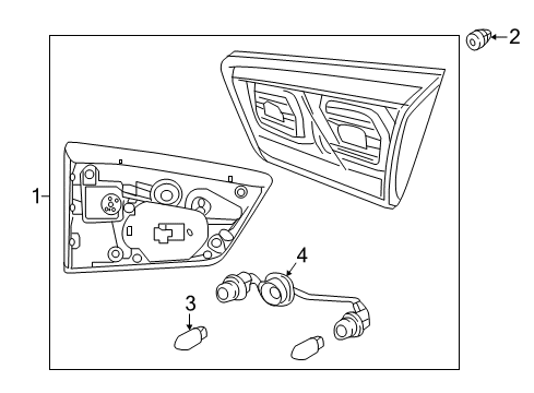 2017 Kia Niro Tail Lamps Lamp Assembly-Rear Combination Diagram for 92403G5020