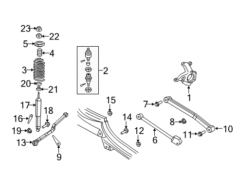 2015 Jeep Wrangler Front Suspension Components, Lower Control Arm, Upper Control Arm, Stabilizer Bar ABSBR Kit-Suspension Diagram for 68087360AF