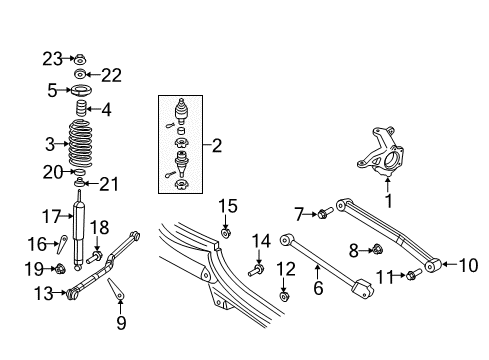 2015 Jeep Wrangler Front Suspension Components, Lower Control Arm, Upper Control Arm, Stabilizer Bar ABSBR Kit-Suspension Diagram for 68087359AG