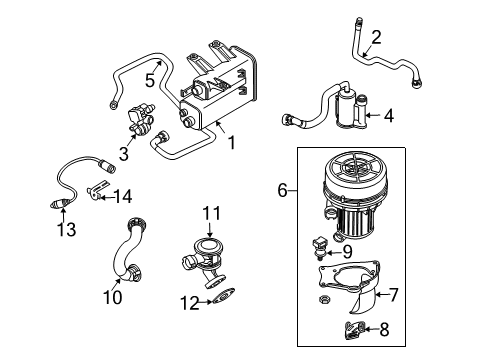 2004 BMW Z4 Powertrain Control Rubber Mounting Diagram for 11727571866
