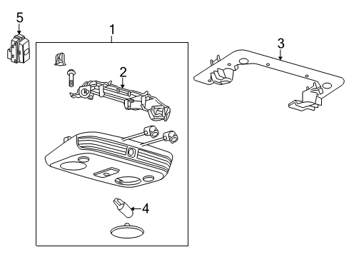 2013 Ford Mustang Convertible Top Bracket Diagram for 6R3Z-76519K22-AA