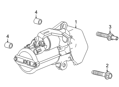 2021 Buick Encore GX Starter Starter Diagram for 55514262