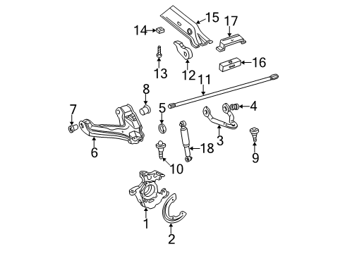 1998 Chevrolet C3500 Front Suspension Components, Lower Control Arm, Upper Control Arm, Stabilizer Bar Stud Kit, Front Lower Control Arm Ball Diagram for 12380415