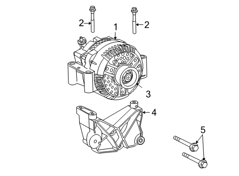 2003 Ford Explorer Alternator Alternator Diagram for 4U2Z-10V346-ELRM