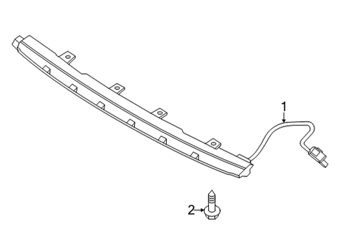 2022 Kia Sorento High Mount Lamps Lamp Assembly-Hms Diagram for 92700P2000