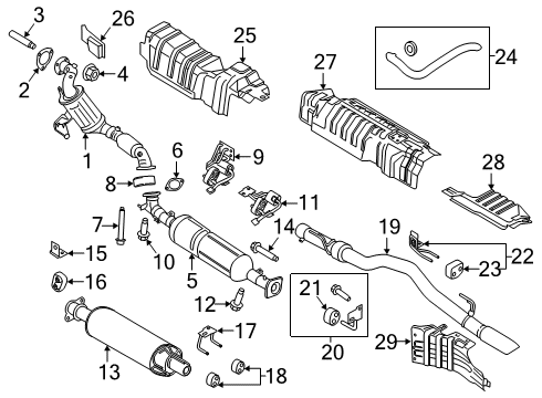 2018 Ford Transit-150 Exhaust Components Converter Diagram for GK4Z-5F250-G
