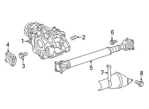 2014 Chrysler 300 Carrier & Components - Front Bolt-HEXAGON FLANGE Head Diagram for 6508295AA