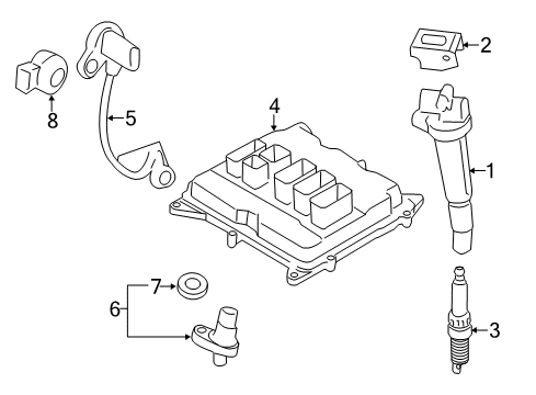 2016 BMW 320i Powertrain Control Dme Engine Control Module Diagram for 12148614949