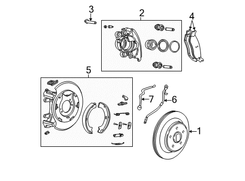 2003 Jeep Wrangler Rear Brakes Pin-CALIPER Diagram for 5253000