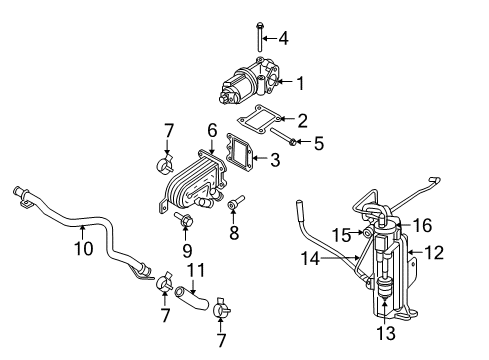 2005 Jeep Liberty Emission Components Retainer Diagram for 4883924AA