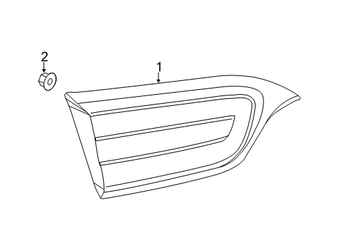 2016 Jeep Cherokee Combination Lamps Lamp-Tail Diagram for 68330344AA