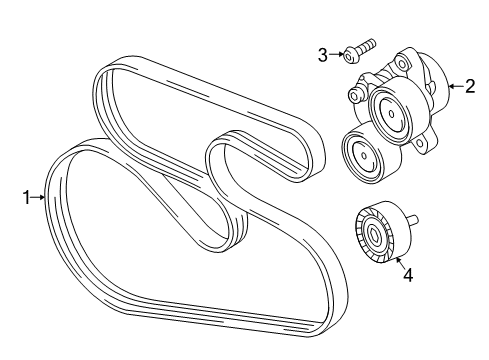 2016 BMW X5 Belts & Pulleys Isa Screw Diagram for 46517655585