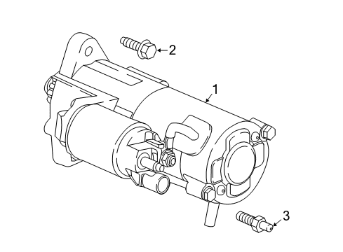 2018 Buick Cascada Starter Starter Diagram for 55569252