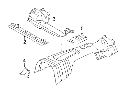 2014 BMW X1 Floor Right Front Seat Console Diagram for 41112993120