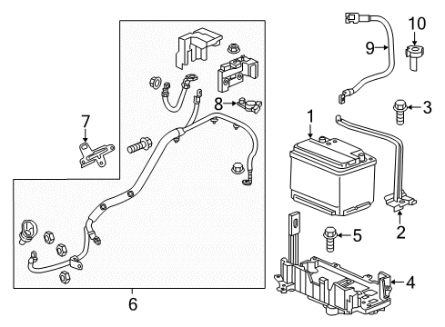 2017 Chevrolet Trax Battery Negative Cable Diagram for 42721783