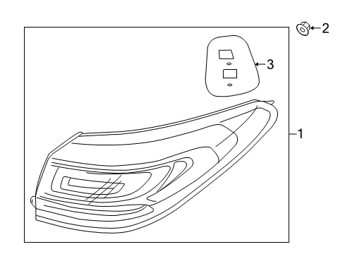 2017 Kia K900 Tail Lamps Lamp Assembly-Rear Combination Diagram for 924023T530