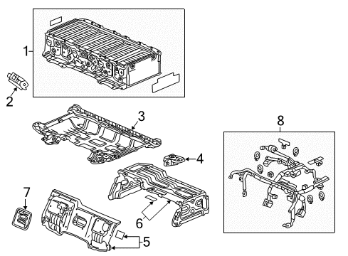 2016 Acura RLX Battery Plug, Service Connector Diagram for 1E610-5K1-003