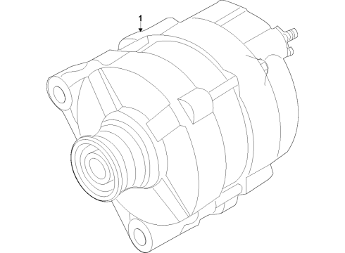 2020 Nissan Titan XD Alternator Alt Assembly Diagram for 2310M-EZ30ARW