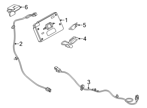 2014 Lincoln MKS Navigation System Cable Diagram for DA5Z-14D202-B