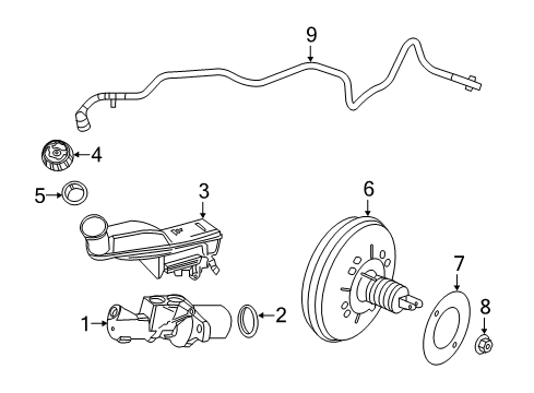 2018 Infiniti QX30 Hydraulic System Sensor-Pressure, Booster Diagram for 25085-5DA9A