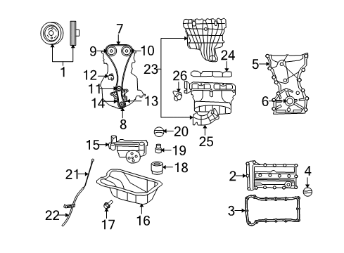 2009 Dodge Caliber Intake Manifold ACTUATOR-Flow Control Valve Diagram for 4884549AD