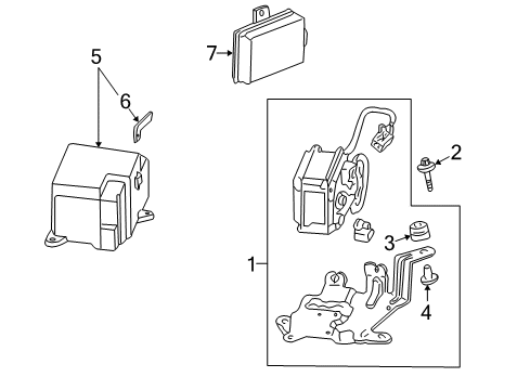 1998 Acura Integra Cruise Control System Bolt-Washer, Special (6X28) Diagram for 90005-P28-A00