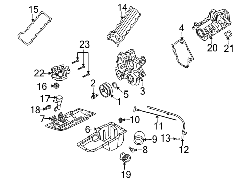 2006 Mitsubishi Raider Filters Connector-Oil Filter Diagram for 53007563
