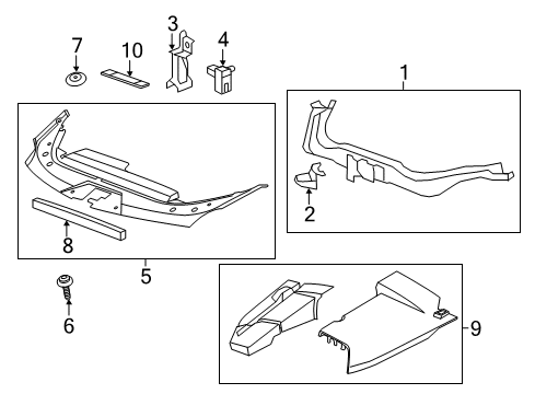 2013 Cadillac CTS Automatic Temperature Controls Reinforcement Diagram for 25922923