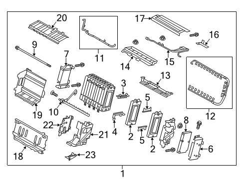 2016 Infiniti Q50 Battery Plate-Battery Mounting Diagram for 295H7-4GA0A