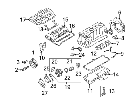 2006 BMW Z4 Powertrain Control Basic Cotrol Unit Dme Diagram for 12147559178