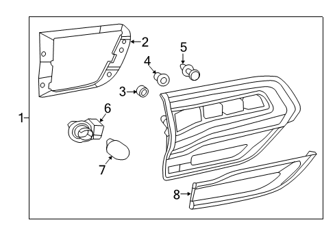 2015 Jeep Grand Cherokee Bulbs Backup Diagram for 68236137AF
