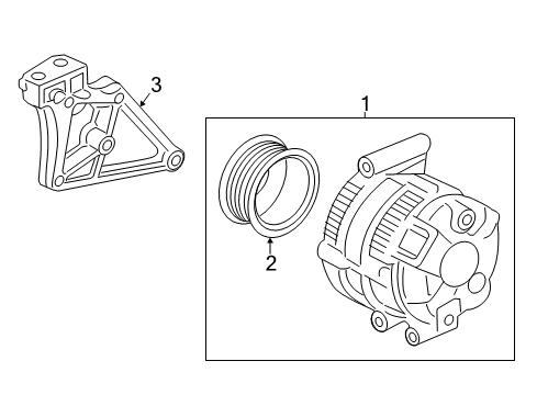 2014 Acura ILX Alternator Alternator, Reman Diagram for 06311-RX0-505RM
