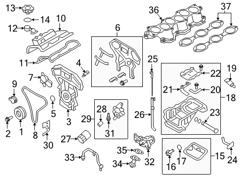 2010 Nissan GT-R Senders Cover Assembly - Valve Rocker Diagram for 13264-JF00D