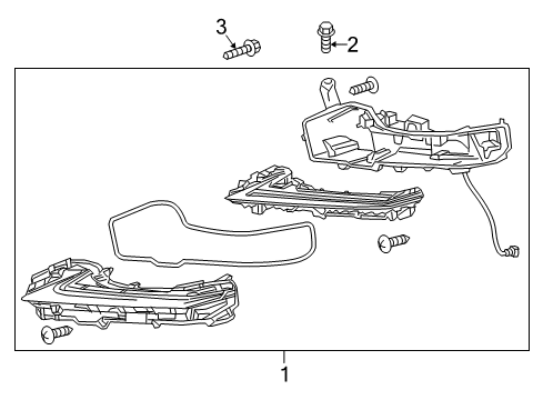 2017 Lexus NX300h Daytime Running Lamps Lamp Assembly, Clearance Diagram for 81610-78050