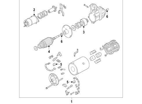 2001 Chevrolet Express 3500 Starter Starter Asm, (Remanufacture) Diagram for 10465554