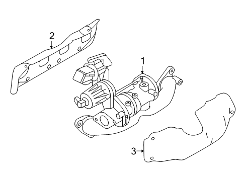 2015 Nissan Juke Exhaust Manifold Cover-Exhaust Manifold Diagram for 16590-BV80A