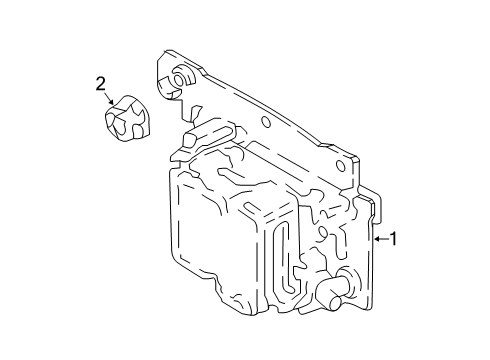 2022 Hyundai Kona Electrical Components UNIT ASSY-FRONT RADAR Diagram for 99110-J9000