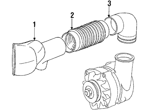 1995 BMW 540i Alternator Connector Diagram for 12311736110
