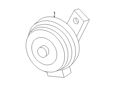 1999 Ford F-250 Super Duty Horn Horn Diagram for XC3Z-13832-AA