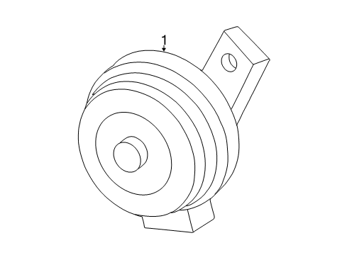 2007 Ford F-350 Super Duty Horn Horn Diagram for 4C3Z-13832-AA