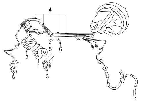 2010 Chrysler Sebring ABS Components Bundle-Brake Diagram for 5085568AI